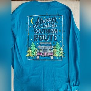 Southern Yall Jeep Long Sleeve Tshirt Medium